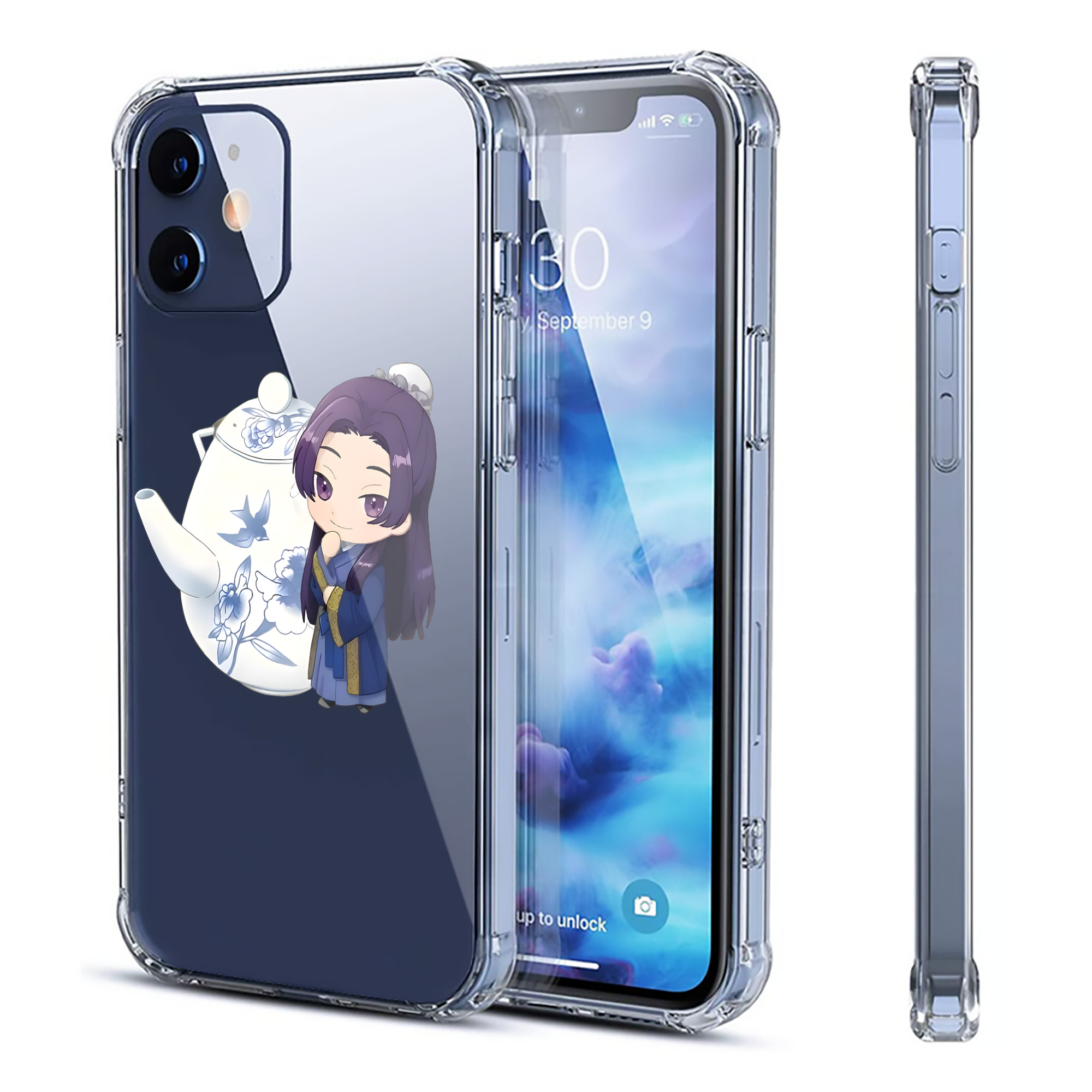 （画像用） 薬屋のひとりごと The Apothecary Diaries 【iPhone 12シリーズ対応】透明スマホケース（クリアソフトケース）